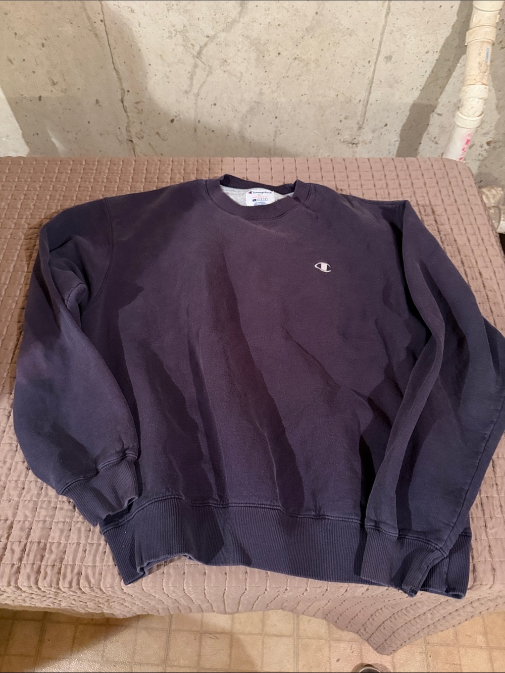 Champion Men's Dark Navy Crewneck Sweatshirt